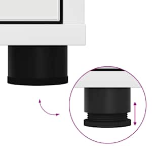 Sestava TV skříněk Nástěnný 4 pcs Bílá Kompozitní dřevo - obrázek 13