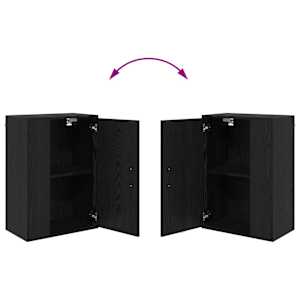 Sestava TV skříněk Nástěnný 4 pcs Černý dub Kompozitní dřevo - obrázek 11