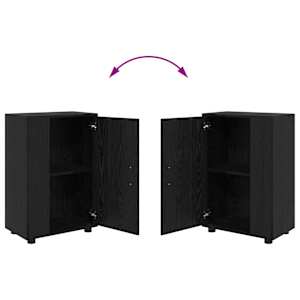 Sestava TV skříněk Nástěnný 4 pcs Černý dub Kompozitní dřevo - obrázek 12