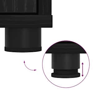 Sestava TV skříněk Nástěnný 4 pcs Černý dub Kompozitní dřevo - obrázek 13