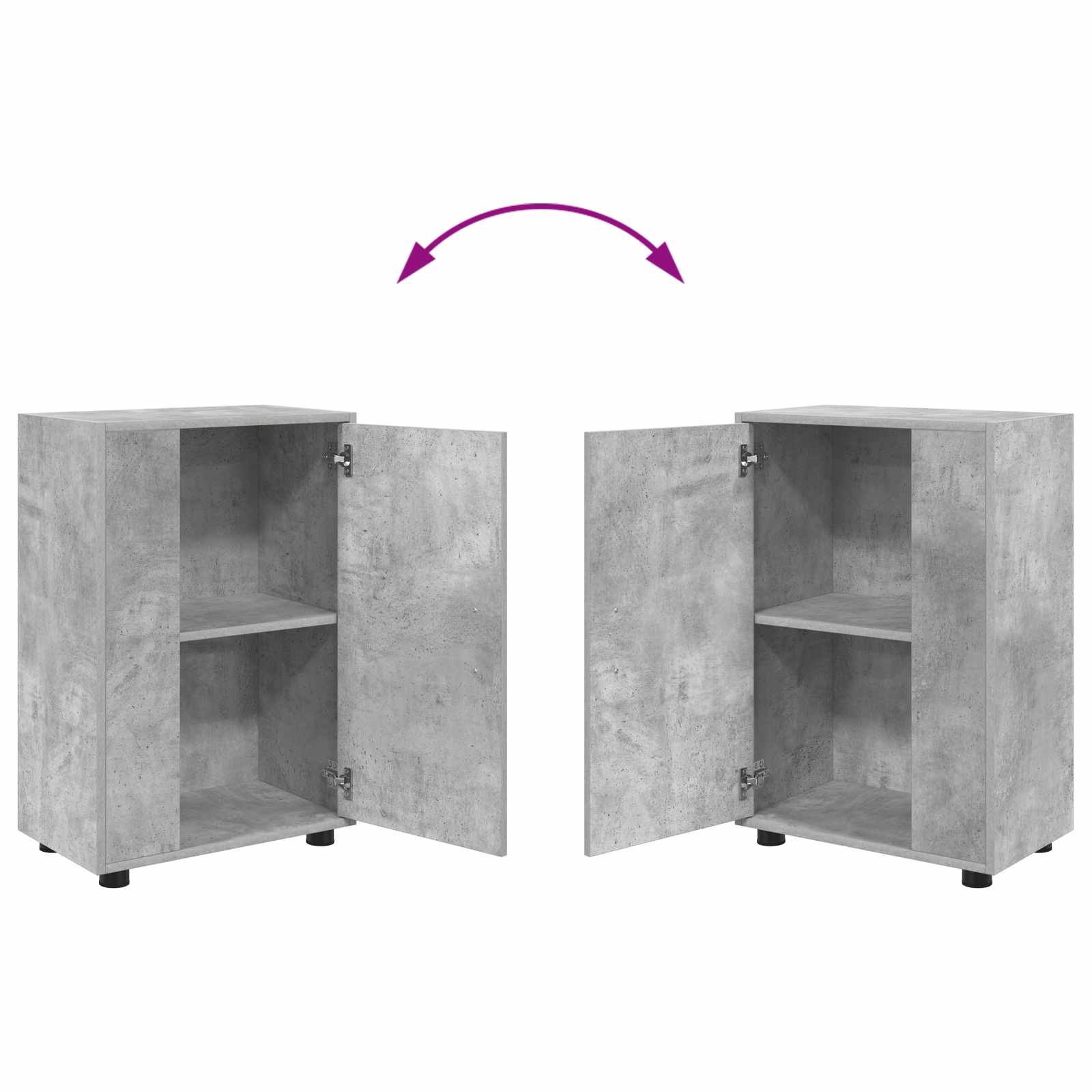 Sestava TV skříněk 4 pcs Betonově šedá Kompozitní dřevo - obrázek 12