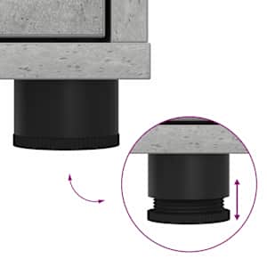 Sestava TV skříněk 4 pcs Betonově šedá Kompozitní dřevo - obrázek 13