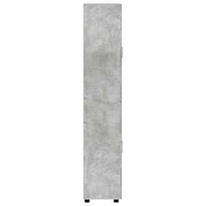 Vysoký bufet s policí FLORIN Betonově šedá 60 x 35 x 182 cm - obrázek 7