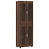 vidaXL K&otilde;rgushein FLORIN 60 x 35 x 182 cm Pruun tamme Tehispuit