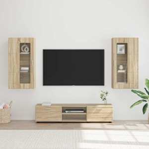Komplet TV omaric FLORIN 3 pcs Sonoma hrast Konstruiran les