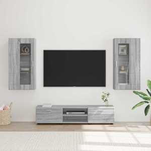 Komplet TV omaric FLORIN 3 pcs Siva Sonoma Konstruiran les