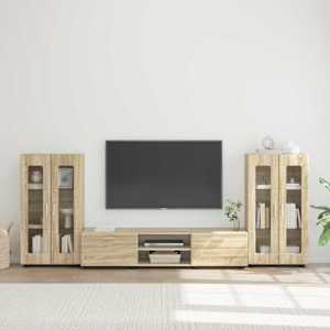 Komplet TV omaric FLORIN 3 pcs Sonoma hrast Konstruiran les