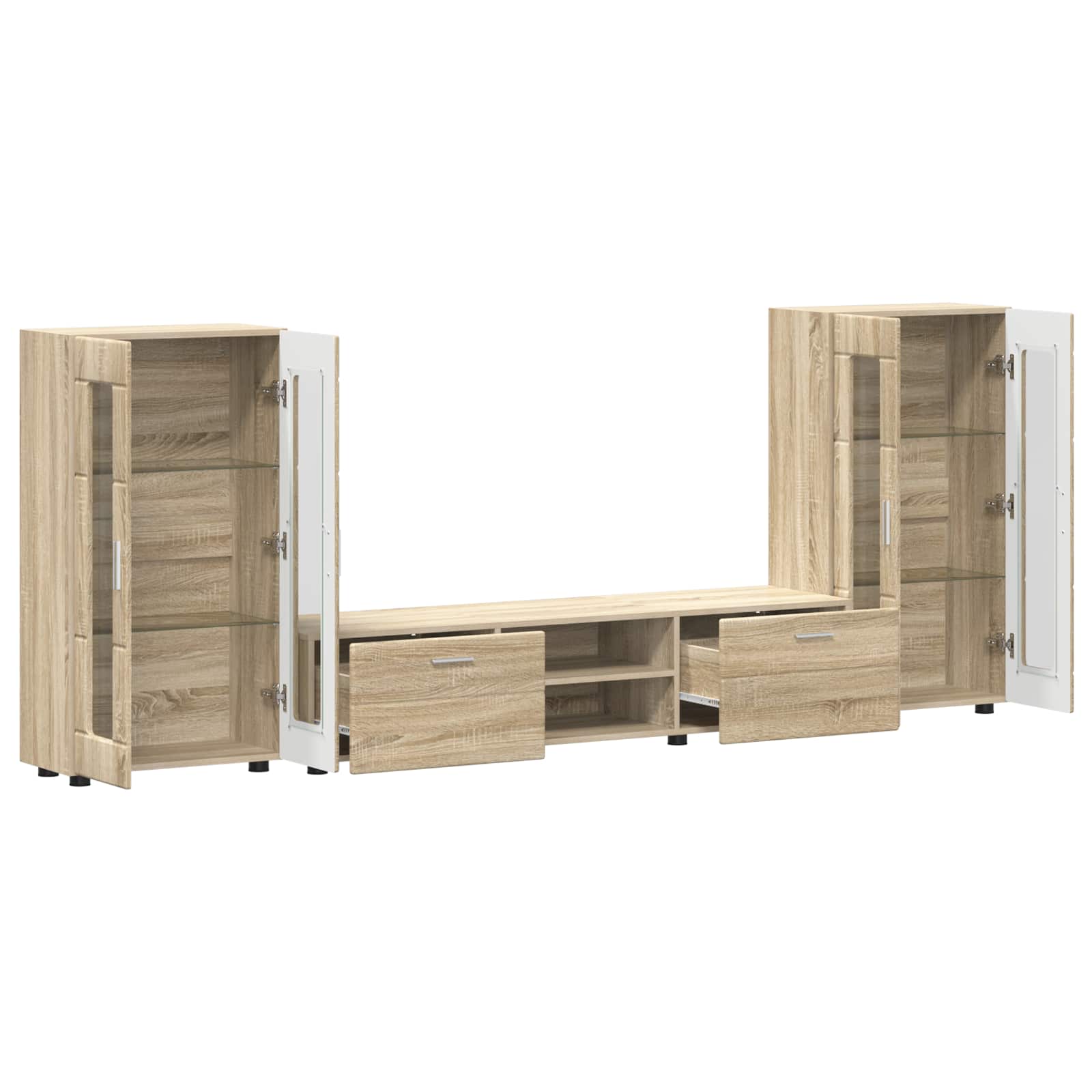 Komplet TV omaric FLORIN 3 pcs Sonoma hrast Konstruiran les - slika 8