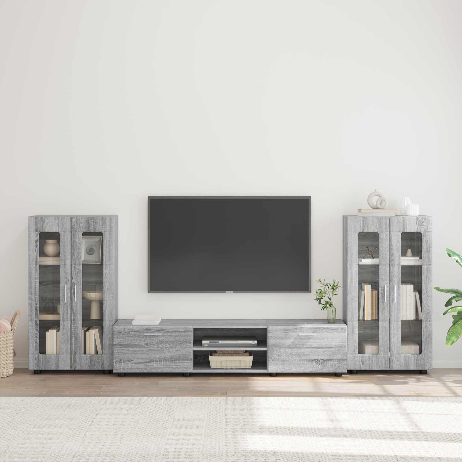 Telerikapi komplekt sahtliga FLORIN 3 pcs Hall Sonoma Tehispuit