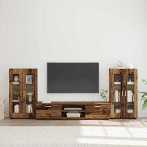 Komplet TV omaric z vrati FLORIN 3 pcs Star les Konstruiran les