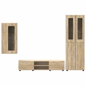 Sestava TV skříněk s policí FLORIN Sonoma dub kompozitní dřevo - obrázek 9