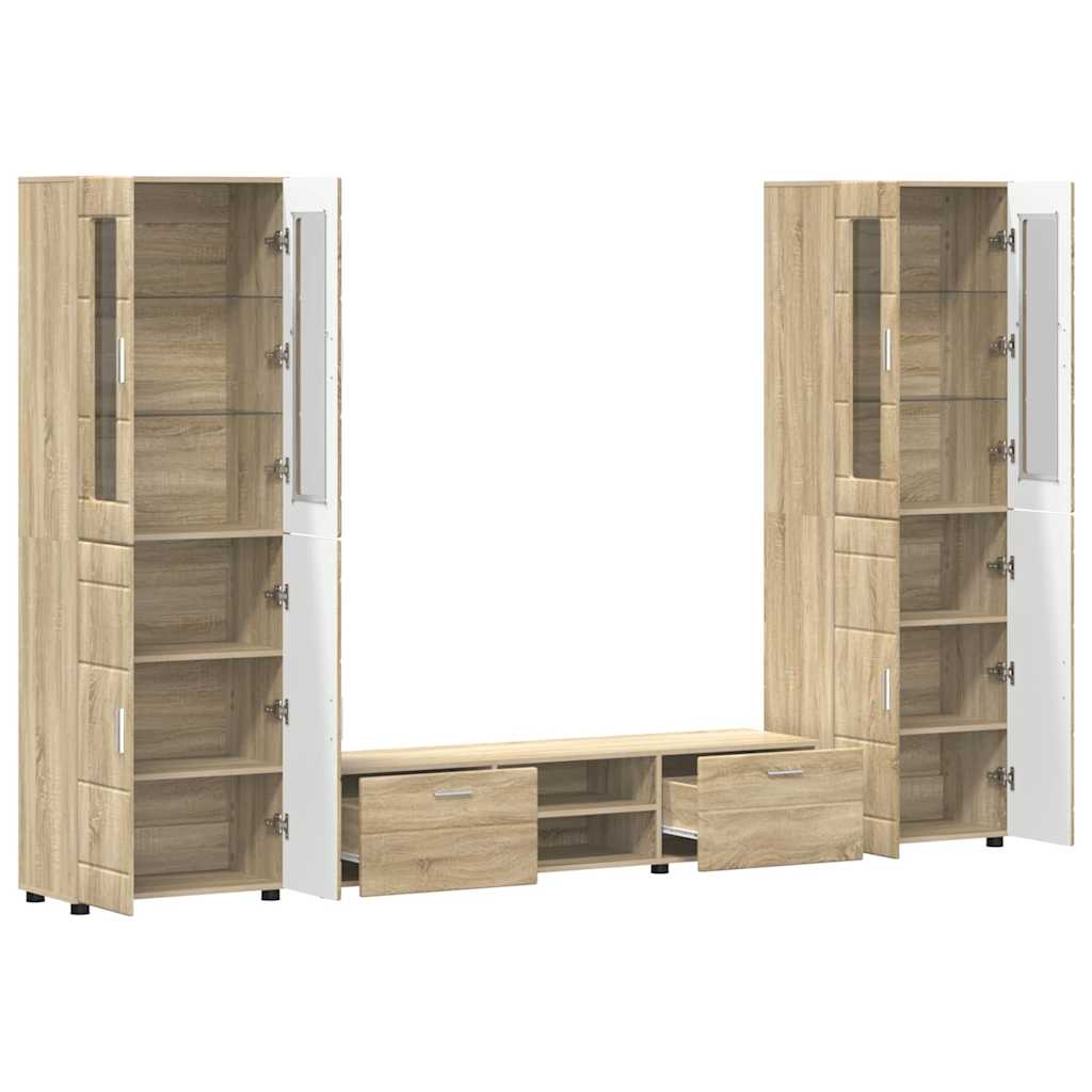 Komplet TV omaric s predalom Sonoma hrast Konstruiran les - slika 5