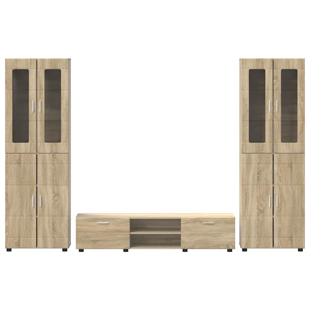 Komplet TV omaric s predalom Sonoma hrast Konstruiran les - slika 8