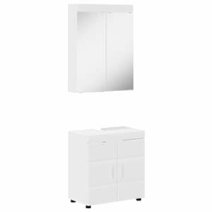 Sada koupelnového nábytku TULUM 2 pcs Bílá 60 x 34 x 63 cm - obrázek 2