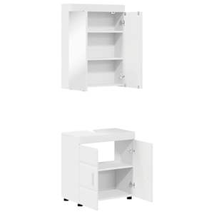 Sada koupelnového nábytku TULUM 2 pcs Bílá 60 x 34 x 63 cm - obrázek 5