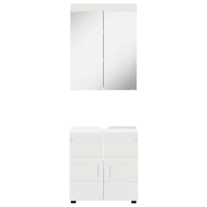 Sada koupelnového nábytku TULUM 2 pcs Bílá 60 x 34 x 63 cm - obrázek 8