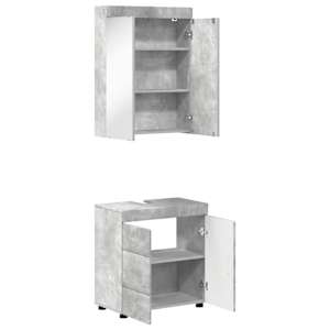 Sada koupelnového nábytku TULUM 2 pcs Betonově šedá - obrázek 5