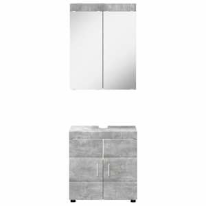 Sada koupelnového nábytku TULUM 2 pcs Betonově šedá - obrázek 8