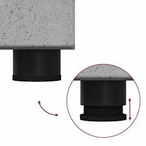 Sada koupelnového nábytku TULUM 2 pcs Betonově šedá - obrázek 10