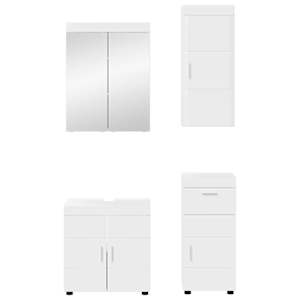 Sada koupelnového nábytku TULUM 4 pcs Vysoce lesklá bílá - obrázek 7
