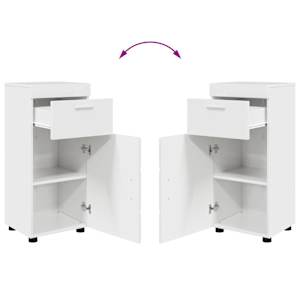 Sada koupelnového nábytku TULUM 4 pcs Vysoce lesklá bílá - obrázek 10