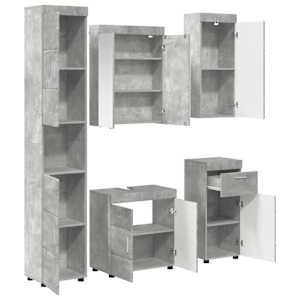 Sada koupelnového nábytku TULUM 5 pcs Betonově šedá - obrázek 5
