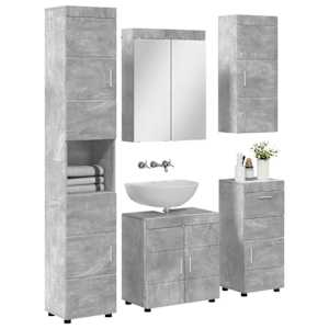 Sada koupelnového nábytku TULUM 5 pcs Betonově šedá - obrázek 3