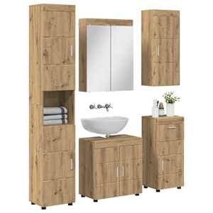 Sada koupelnového nábytku TULUM Artisanový dub kompozitní dřevo - obrázek 3