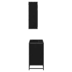 Sada koupelnového nábytku 2 pcs Černý dub Kompozitní dřevo - obrázek 8