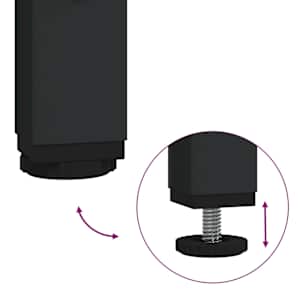 Sada koupelnového nábytku 3 pcs Artisanový dub kompozitní dřevo - obrázek 10