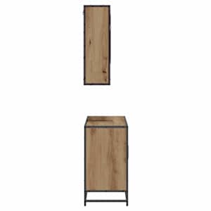 Sada koupelnového nábytku 2 pcs Artisanový dub kompozitní dřevo - obrázek 8