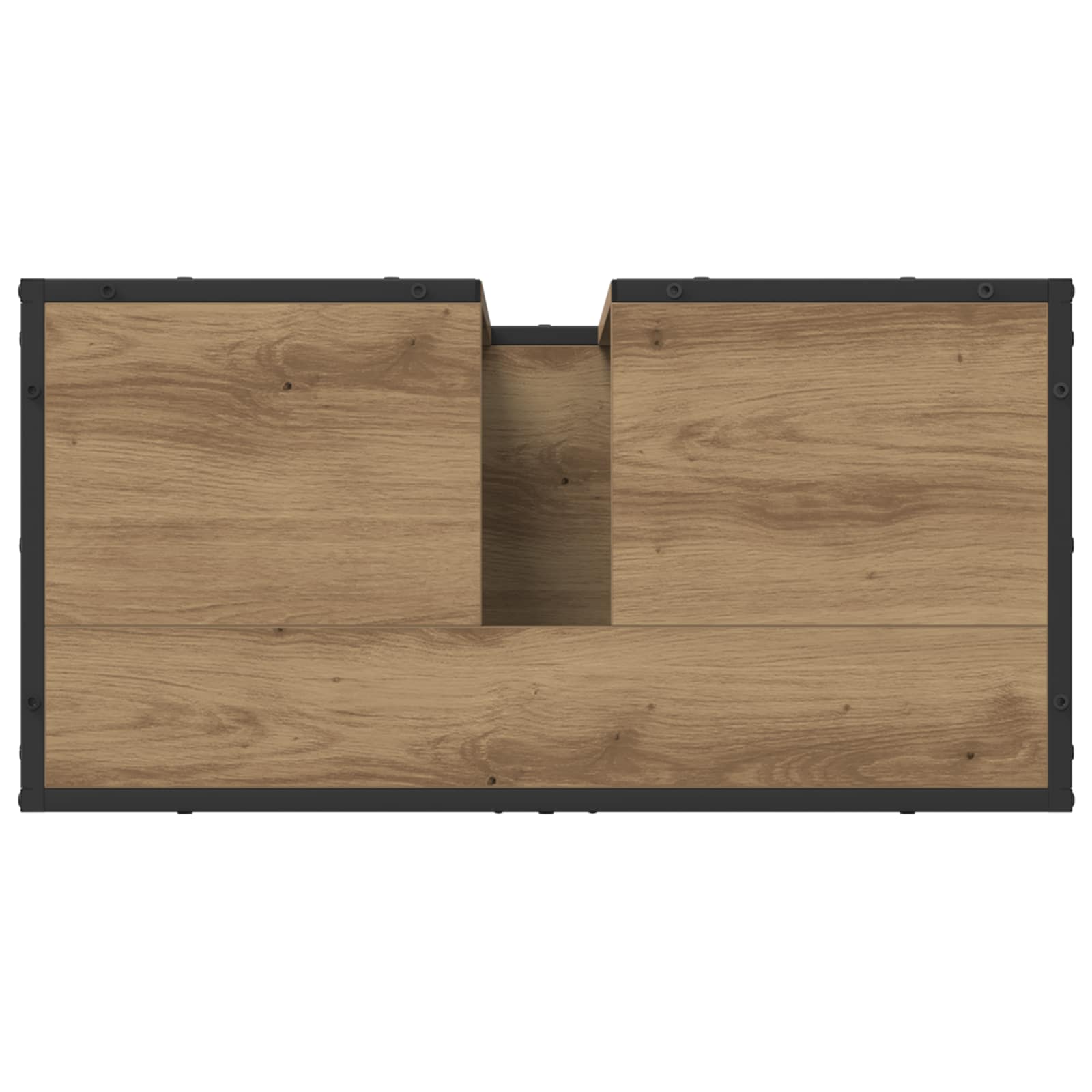 Kylpyhuonekalustesetti ovella 2 pcs Artisan tammi Tekninen puu - Image 10