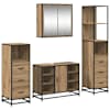 vidaXL Vannitoa m&ouml;&ouml;bleset 4 tk K&auml;sit&ouml;&ouml;puu 80 x 33 x 60 cm Tehispuit