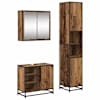 vidaXL Vannitoa m&ouml;&ouml;bleset 3 tk Vana puit 65 x 33 x 60 cm Tehispuit