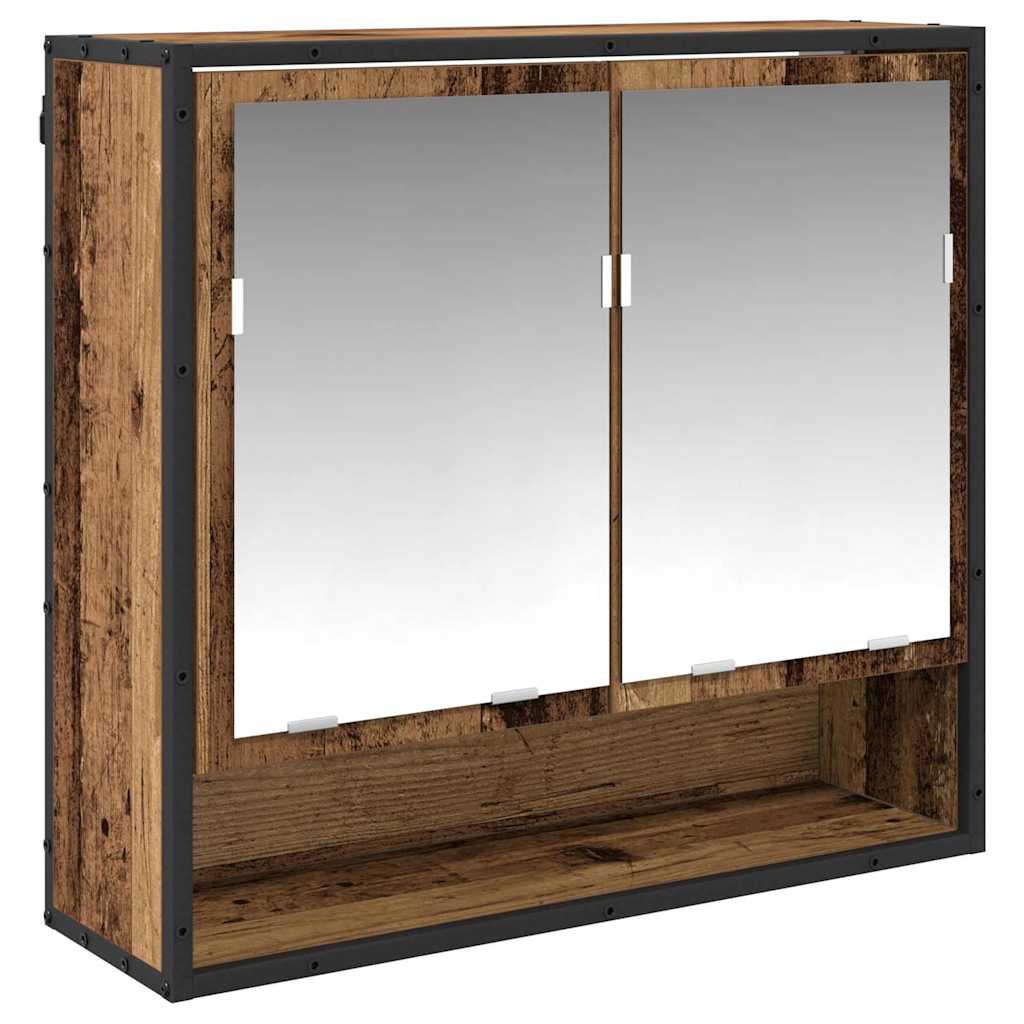 Vannitoa mööbleset sahtliga riiuliga 3 pcs Vana puit Tehispuit - Image 6