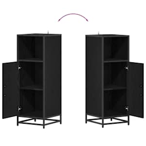 Sada koupelnového nábytku 4 pcs Černý dub kompozitní dřevo - obrázek 16