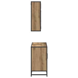 Sada koupelnového nábytku 2 pcs Artisanový dub kompozitní dřevo - obrázek 8