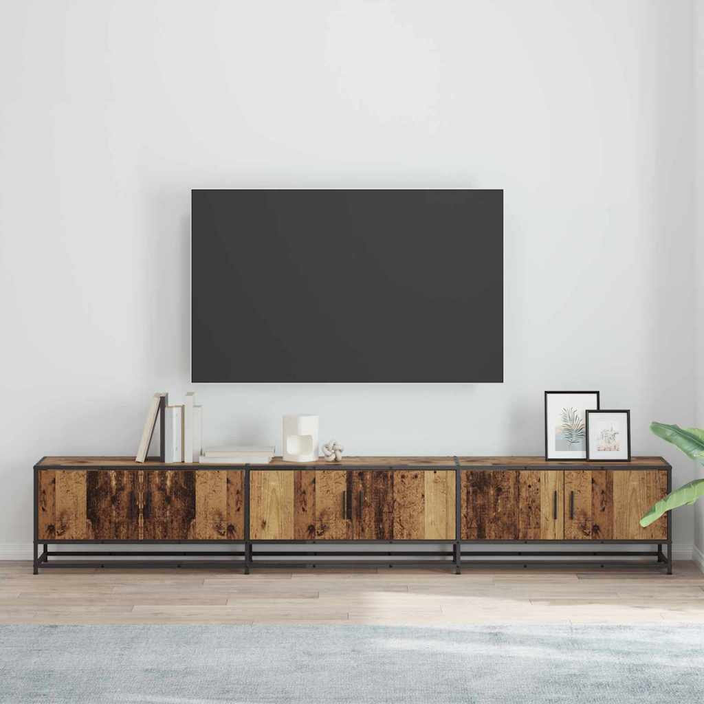 vidaXL Cabinet TV Lemn vechi 240 x 35 x 41 cm Lemn compozit