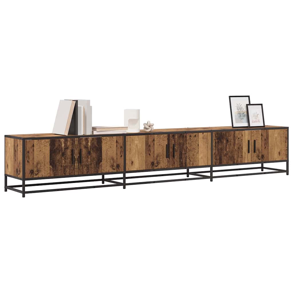 vidaXL TV-kast Oud hout 240 x 35 x 41 cm Bewerkt hout