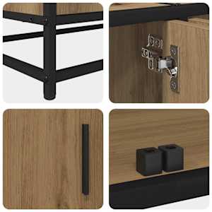 TV jednotky 2 pcs Artisanový dub 240 x 35 x 41 cm - obrázek 9