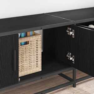 TV jednotky 2 pcs Černý dub 240 x 35 x 41 cm Kompozitní dřevo - obrázek 4