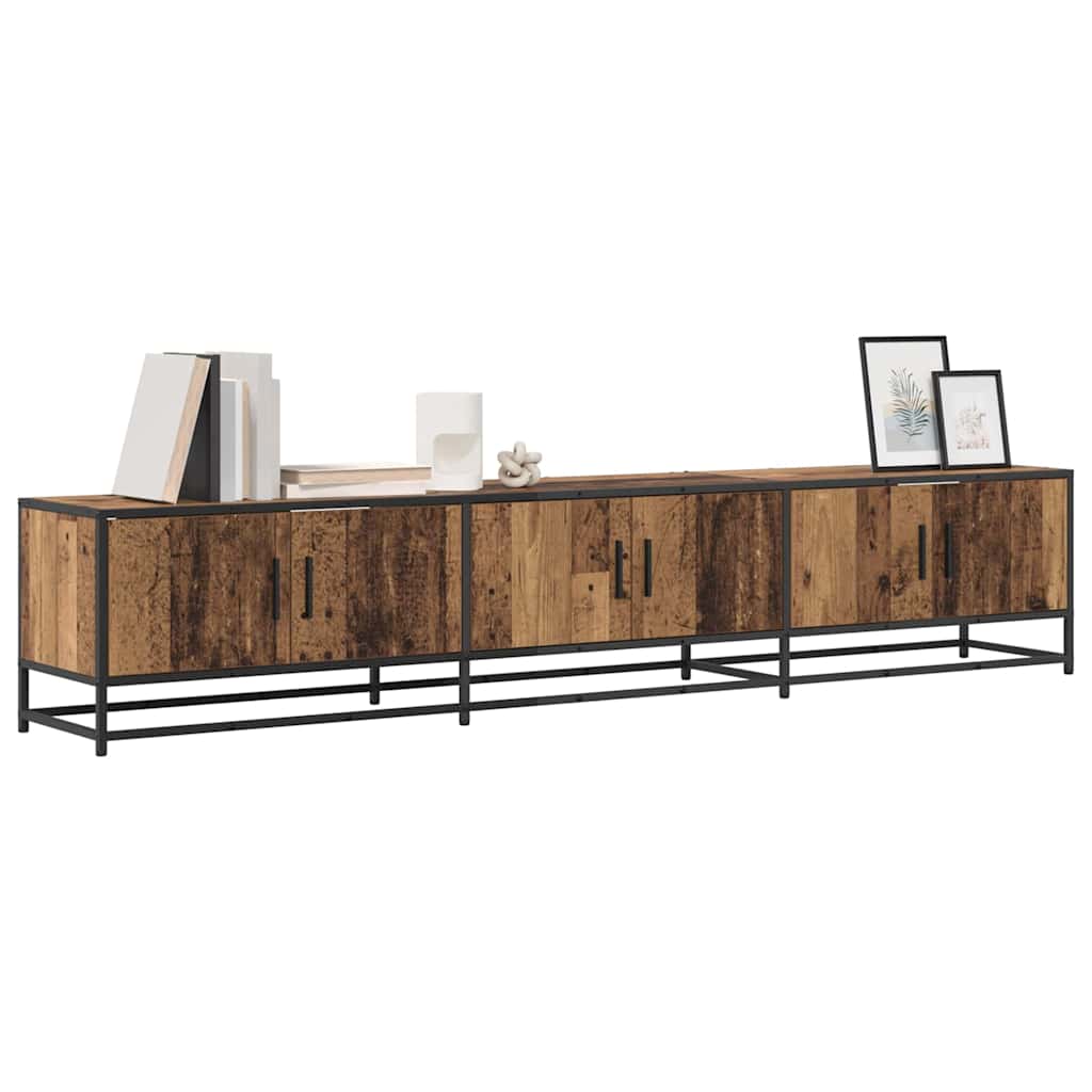 vidaXL TV-kast Oud hout 210 x 35 x 41 cm Bewerkt hout
