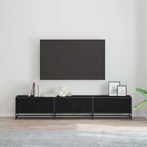 TV jednotky 2 pcs Černý dub 210 x 35 x 41 cm Kompozitní dřevo - obrázek 1