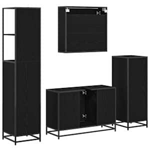 Sada koupelnového nábytku 3 pcs Artisanový dub kompozitní dřevo - obrázek 10