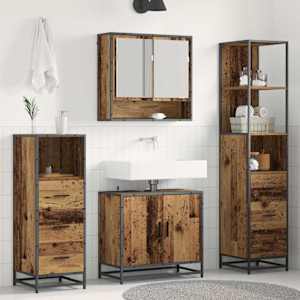 Komplet pohištva za kopalnico 4 pcs Star les Konstruiran les