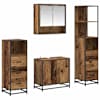 vidaXL Vannitoa m&ouml;&ouml;bleset 4 tk Vana puit 65 x 33 x 60 cm Tehispuit