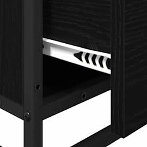 Sada koupelnového nábytku 4 pcs Černý dub kompozitní dřevo - obrázek 14