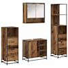 vidaXL Vannitoa m&ouml;&ouml;bleset 4 tk Vana puit 65 x 33 x 60 cm Tehispuit