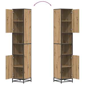 Sada koupelnového nábytku 3 pcs Artisanový dub kompozitní dřevo - obrázek 15