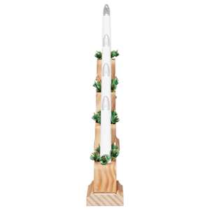 Vánoční svíčkový most s 7 LED diodami Hnědá 39.5 x 5 x 29 cm - obrázek 7